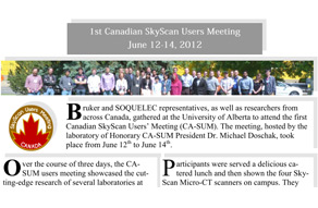 Skyscan User Meeting 2012